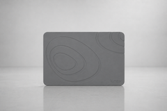 Alfombra de diatomita lenex™ gris oscuro, tapete de baño antideslizante que absorbe agua al instante