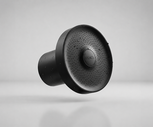Cabezal de ducha Aura Shower lenex™ negro azabache con filtro que reduce el cloro